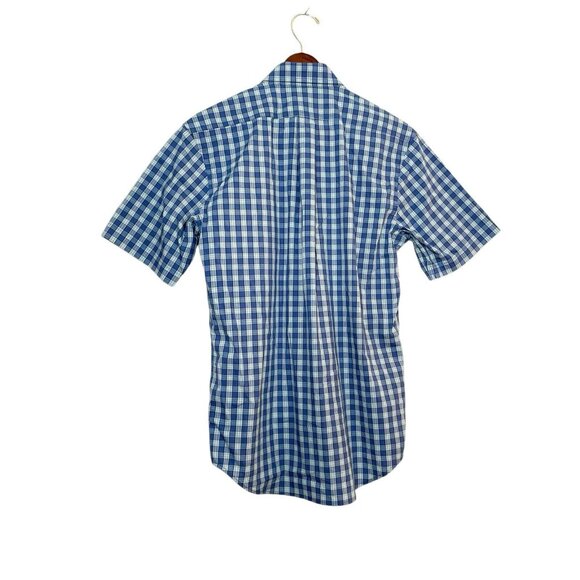 Tom Beckbe Tidewater Checkered Button Down Shirt Short Sleeve- Mens Small- NWT! - Picture 6 of 8